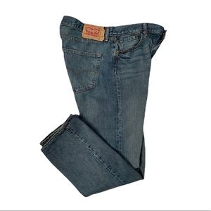 Levis 501 Jeans Straight Leg Button Fly Medium Blue